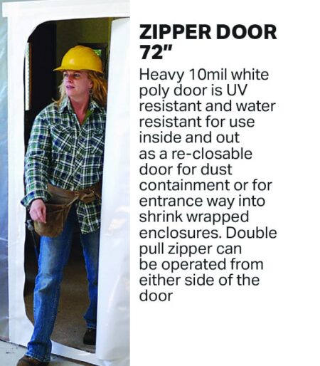 Zipper Inspection Door - 30" x 72" Hatch Door WHITE