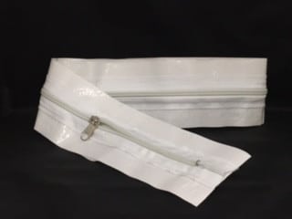Zipper Inspection Door - 72" Straight Zipper - Self Adhesive WHITE